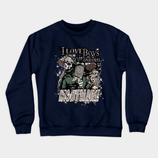 Nightmare Boys Uniform Crewneck Sweatshirt by Dark Planet Tees